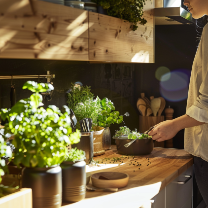 cuisine baignnee de lumiere naturelle 1